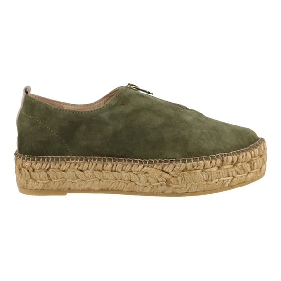 Eric Michael Shoes - ERIC MICHAEL Serena Olive Green Suede Platform Espadrille Women’s Size: US10
